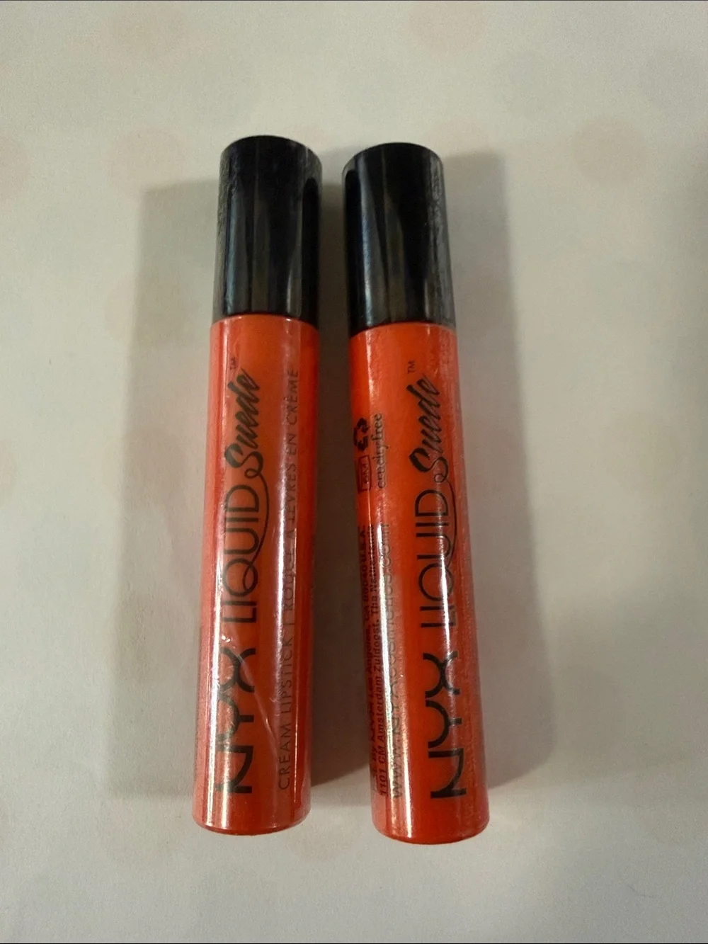 NYX Liquid Suede Cream Lipstick Duo - Orange County